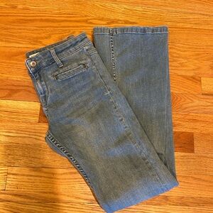 Roxy Blue Flare Wide Leg Jeans